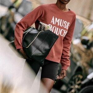 Sezane Amuse Bouche Red Sweatshirt